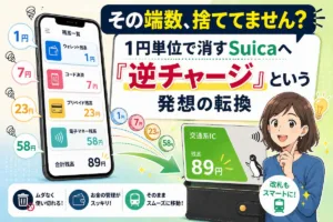 その端数、捨ててません？1円単位で消すSuicaへ「逆チャージ」という発想の転換