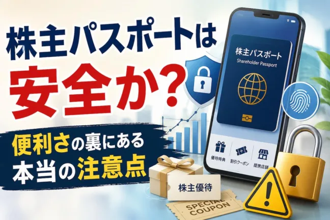 株主パスポートは安全か？便利さの裏にある本当の注意点