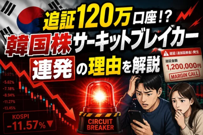 追証120万口座！？韓国株サーキットブレイカー連発の理由を解説