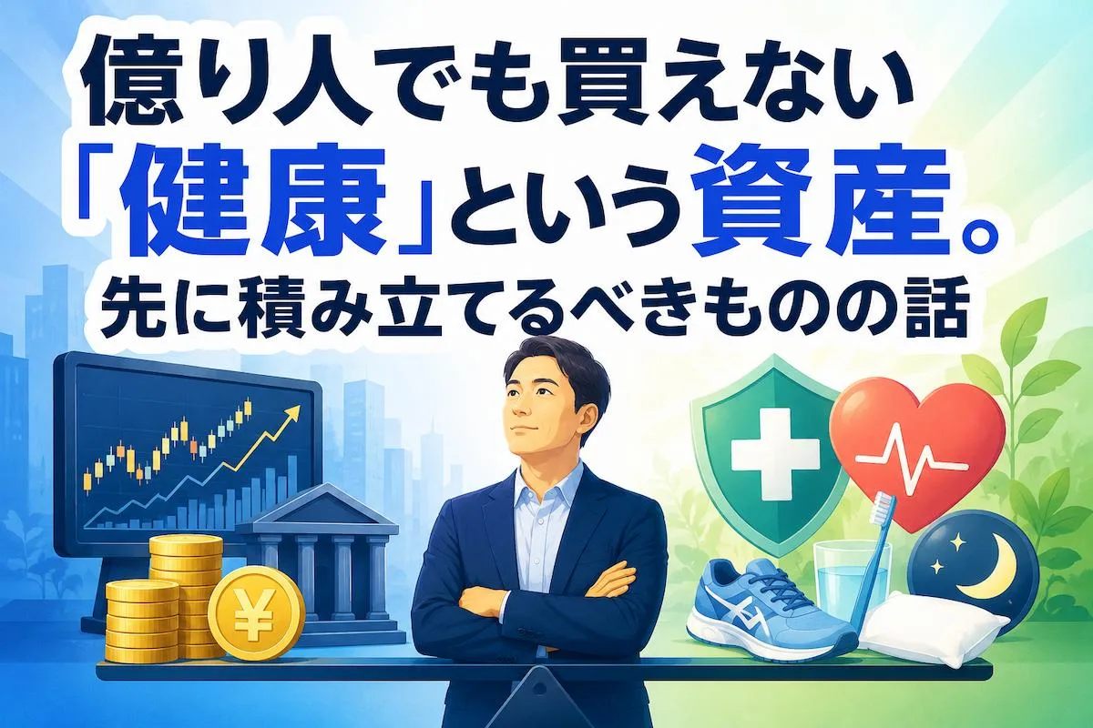 億り人でも買えない「健康」という資産。先に積み立てるべきものの話