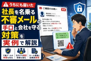 うちにも届いた社長を名乗る不審メールの手口と会社を守る対策を実例で解説