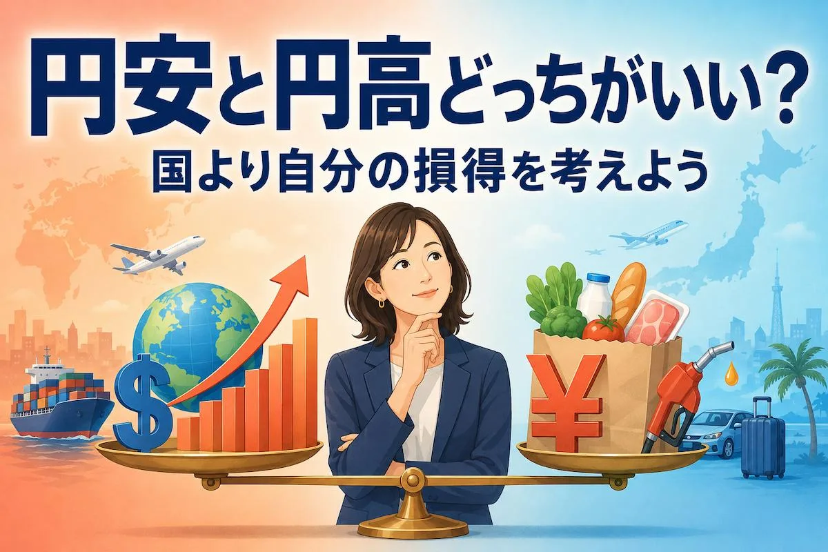 円安と円高どっちがいい？国より自分の損得を考えよう
