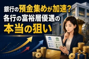 銀行の預金集めが加速？各行の富裕層優遇の本当の狙い