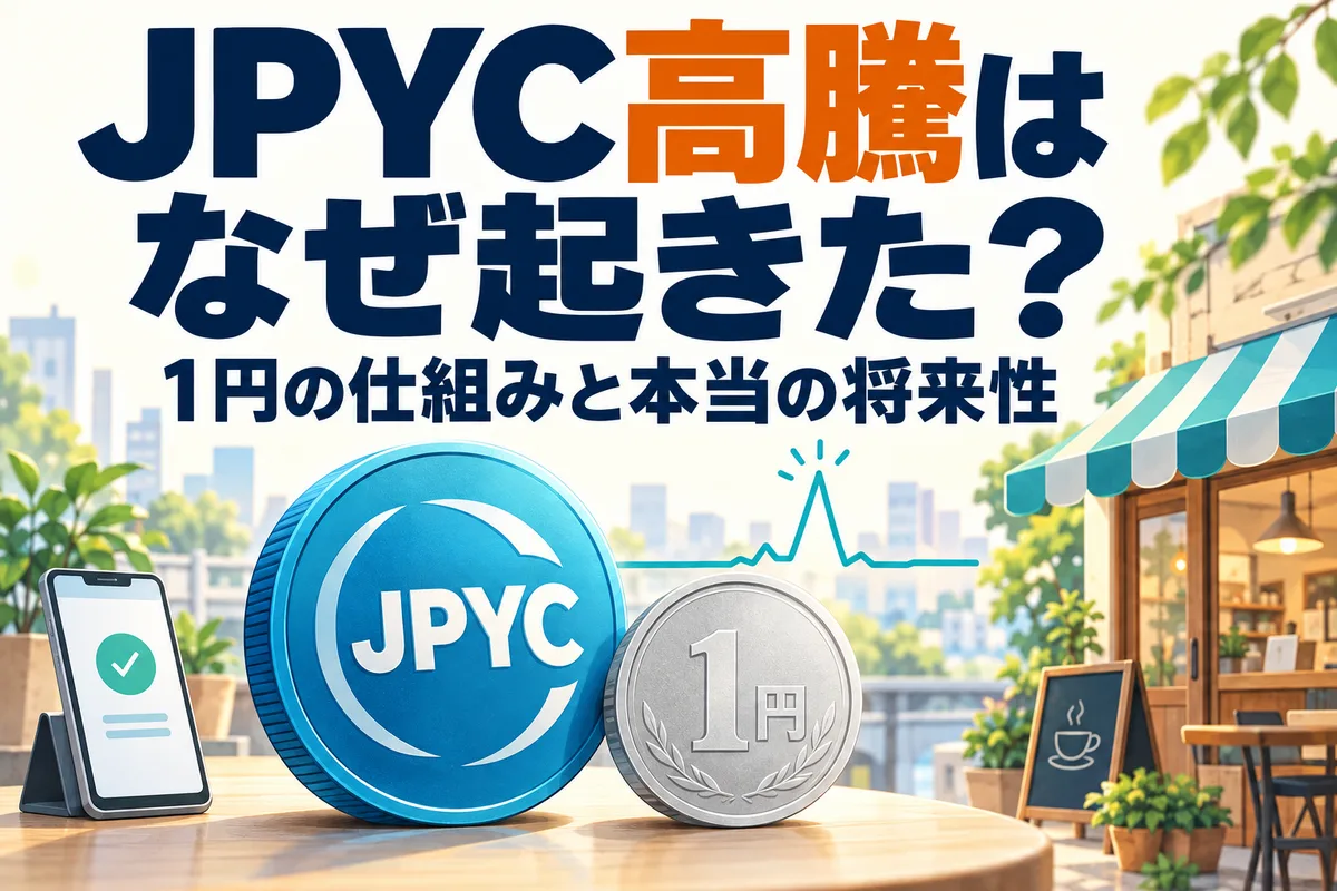 JPYC高騰はなぜ起きた？1円の仕組みと本当の将来性