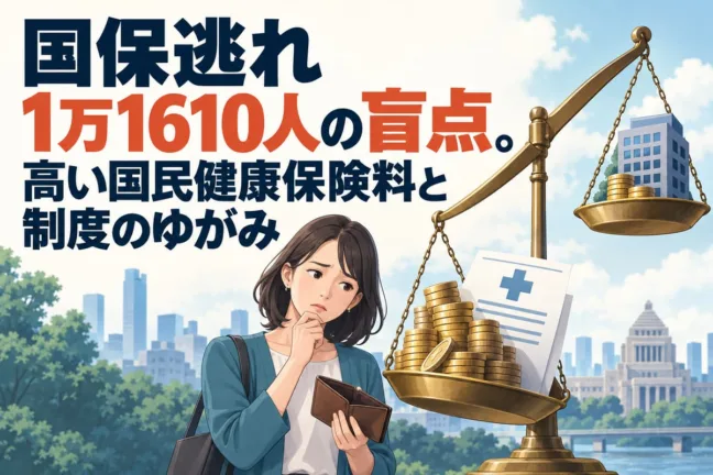 国保逃れ1万1610人の盲点。高い国民健康保険料と制度のゆがみ