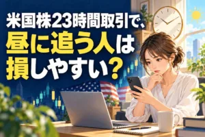 米国株23時間取引で、昼に追う人は損しやすい？