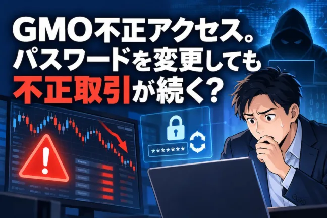 GMO不正アクセス。パスワードを変更しても不正取引が続く？対象者とFX対策を解説