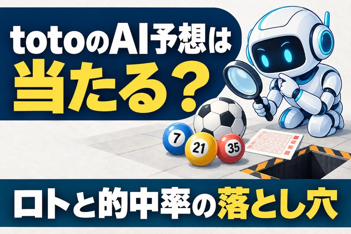 totoのAI予想は当たる？ロトと的中率の落とし穴