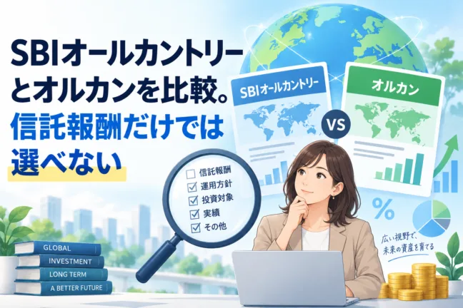 SBIオールカントリーとオルカンを比較。信託報酬だけでは選べない