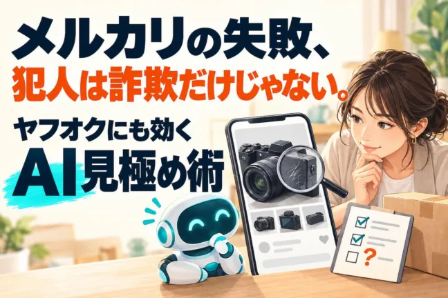 メルカリの失敗、犯人は詐欺だけじゃない。ヤフオクにも効くAI見極め術
